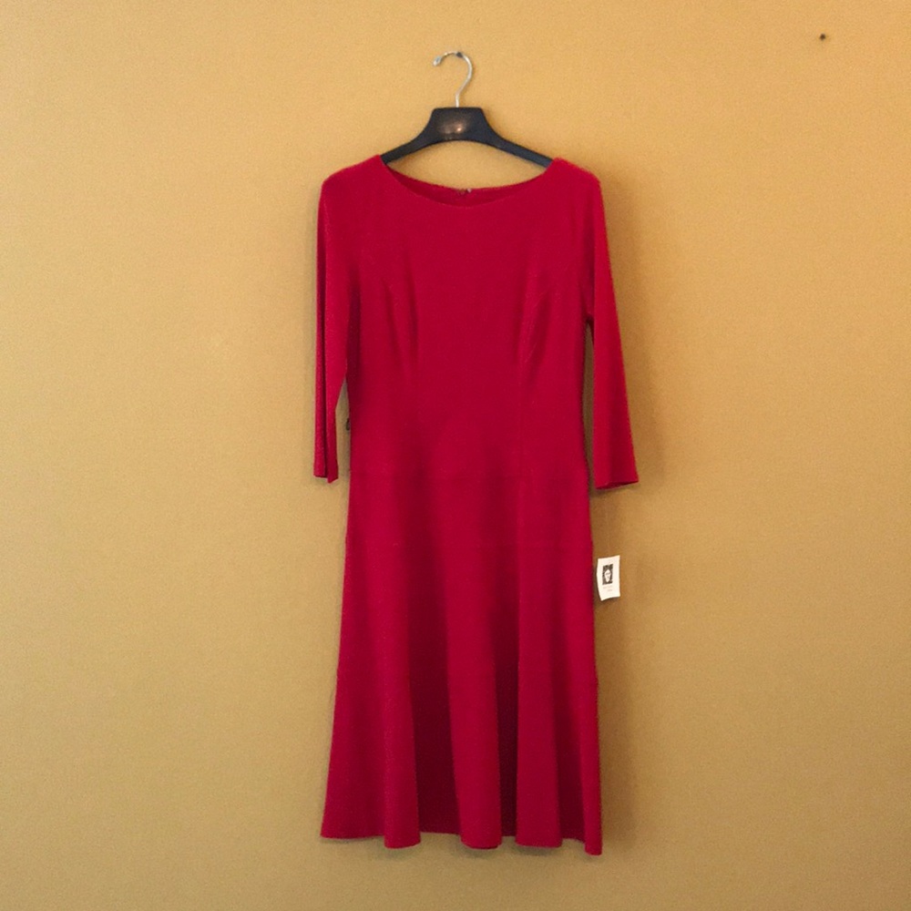 Red Anne Klein dress